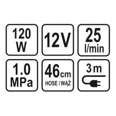 82105 STHOR Compresor auto, putere 120 W, 12 V..